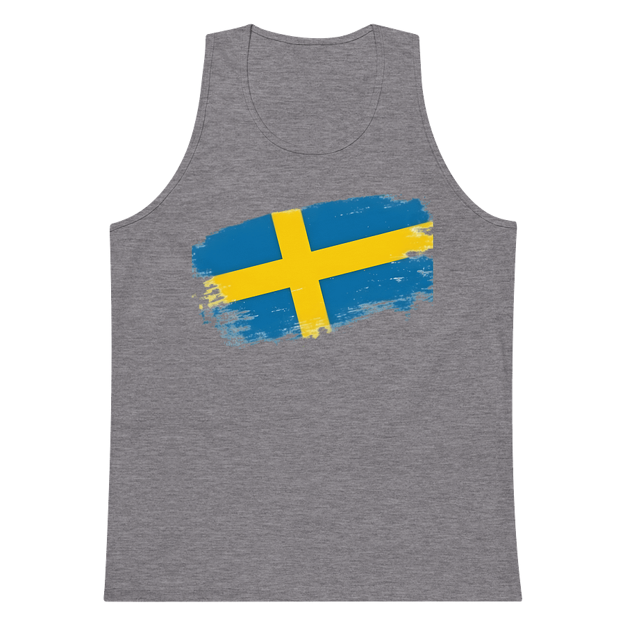 Men's Premium Tank Top Sweden Flag product image (5)