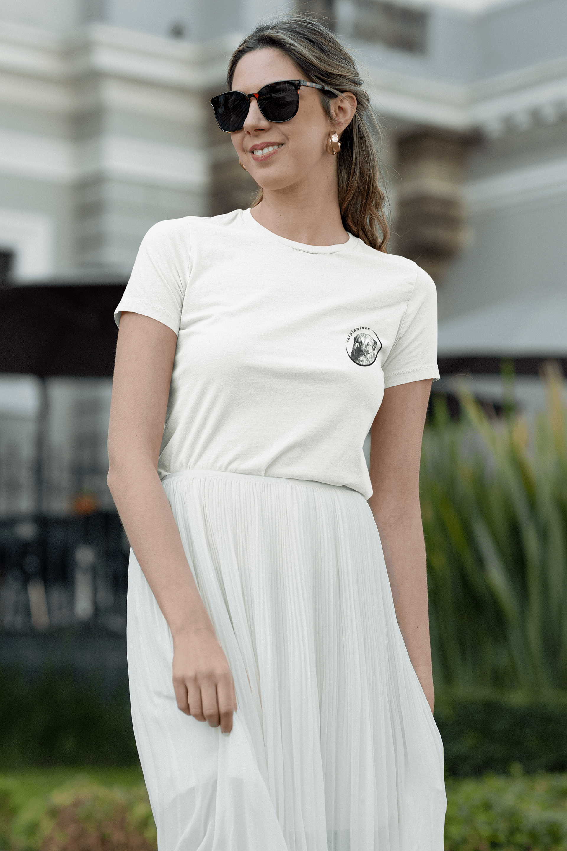 Sarplaninac Dog Portrait Tee | Monochromatic Breed Art product image (9)