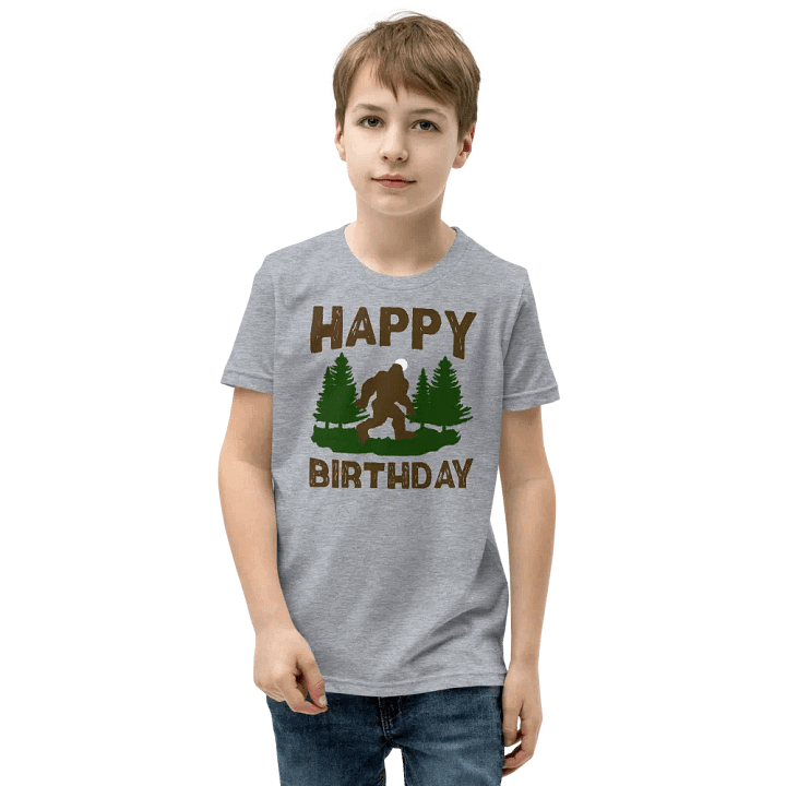 Happy Birthday (Bigfoot) T-Shirt For Kids product image (4)