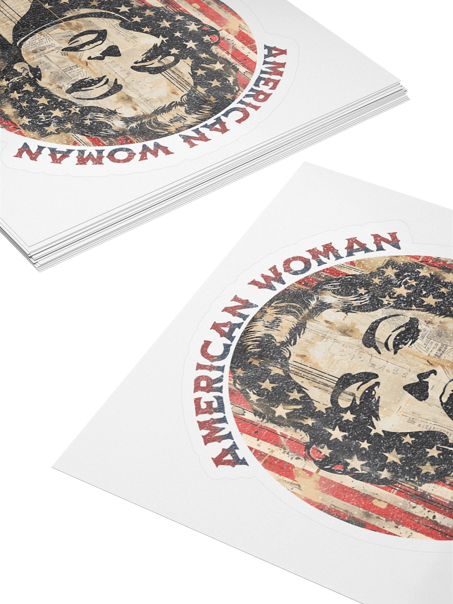 American Woman Kiss Cut Sticker product image (4)