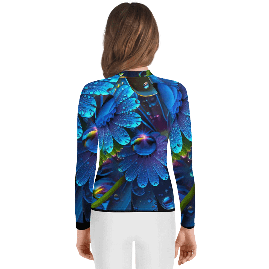 Kawaiikitten Exclusive Premium DewDrop Surfing Rash guard Full sleeved T-Shirt product image (4)
