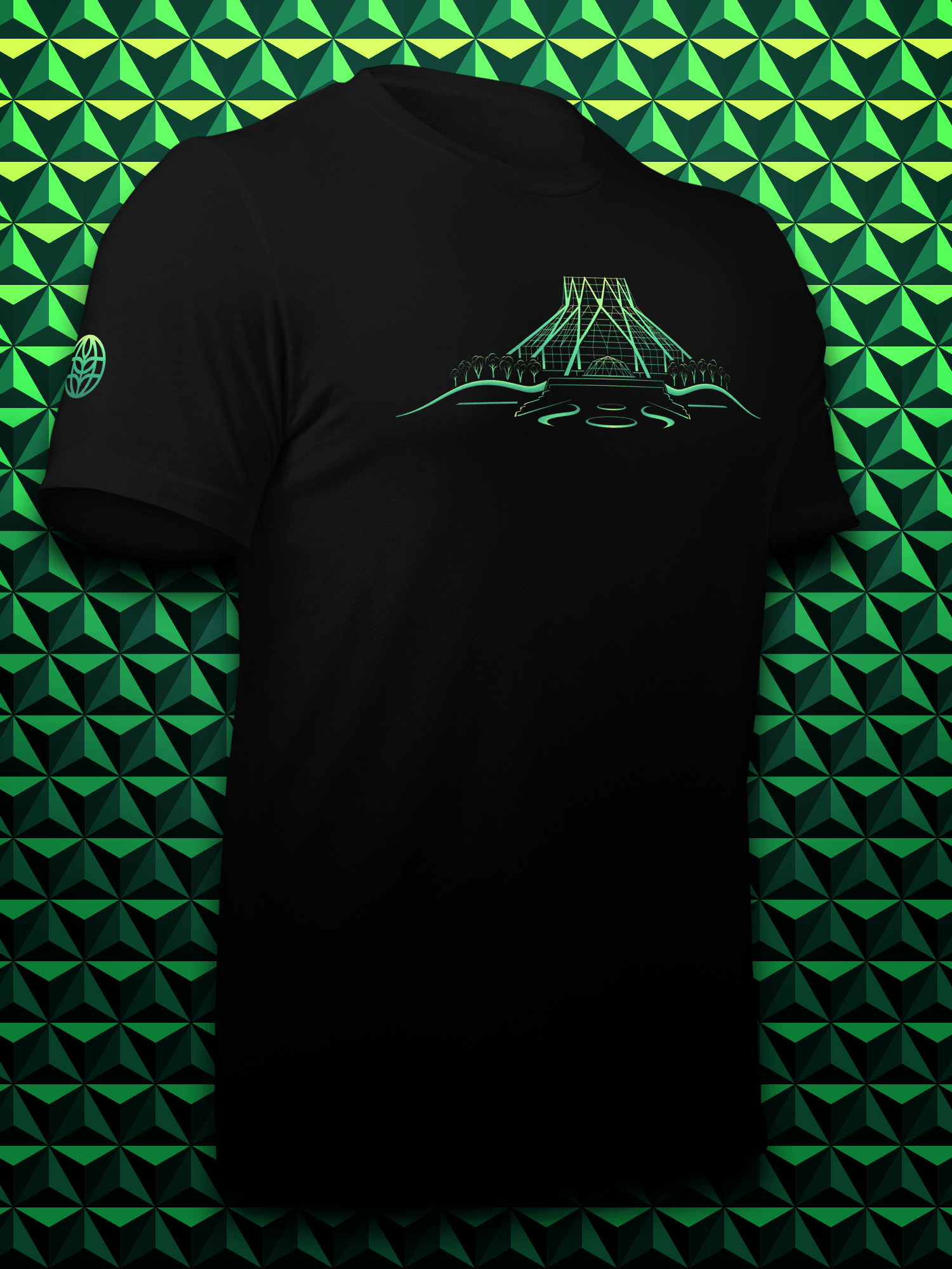 LAND Line Art Unisex T-Shirt product image (2)