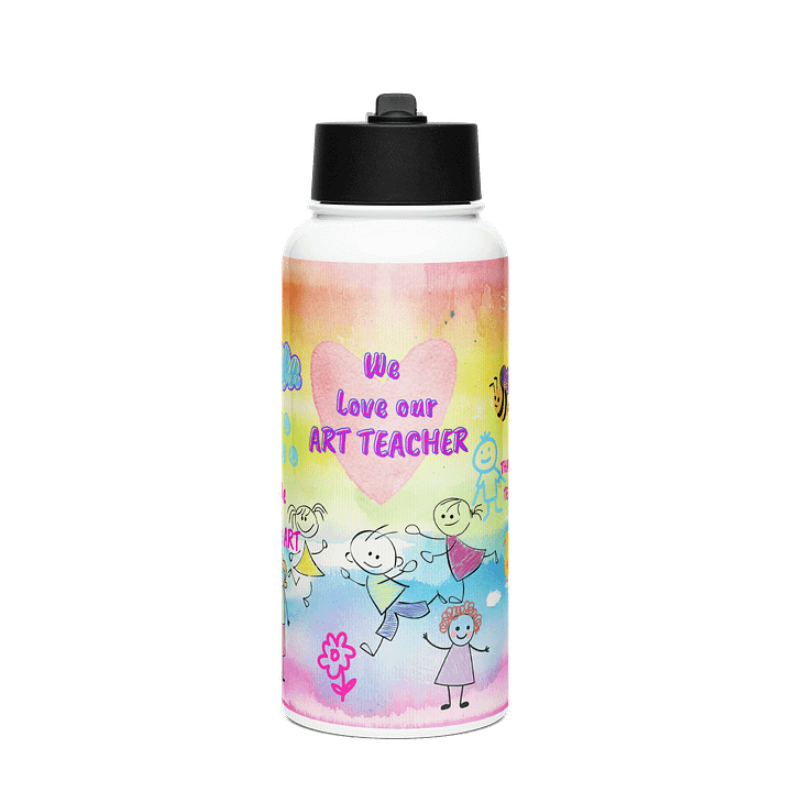 Art Teacher Appreciation Water Bottle gift from parents to Asrt teacher product image (1)