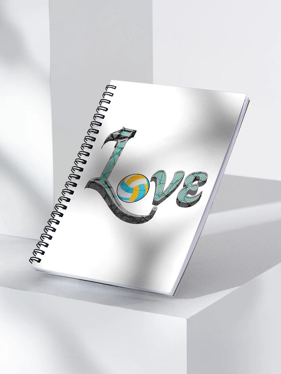 Love Volleyball Spiral Notebook product image (2)