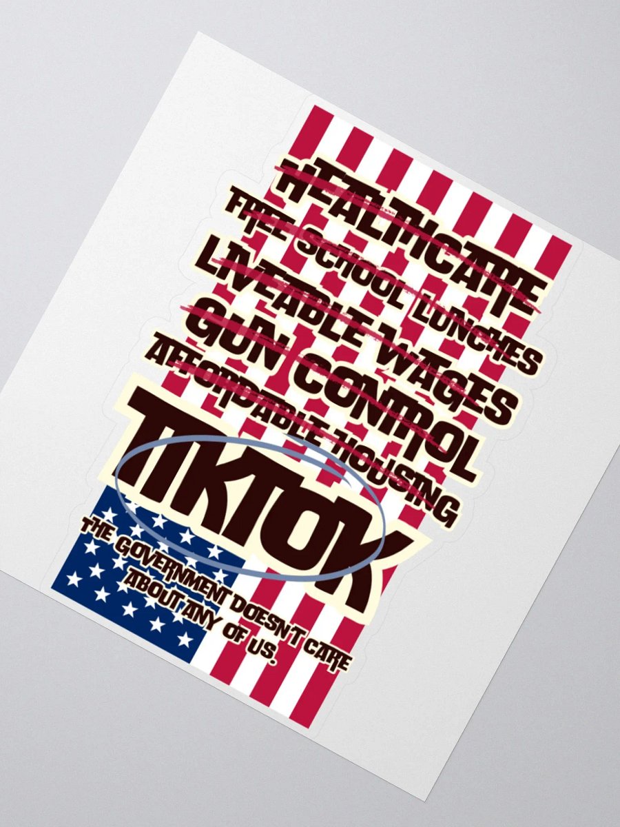 The government doesn't care about you - sticker product image (4)