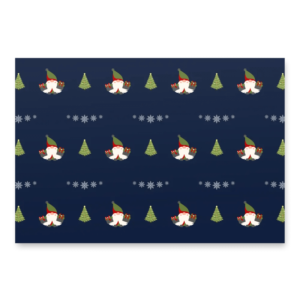 Gnomes & Trees Festive Wrapping Paper Set product image (2)
