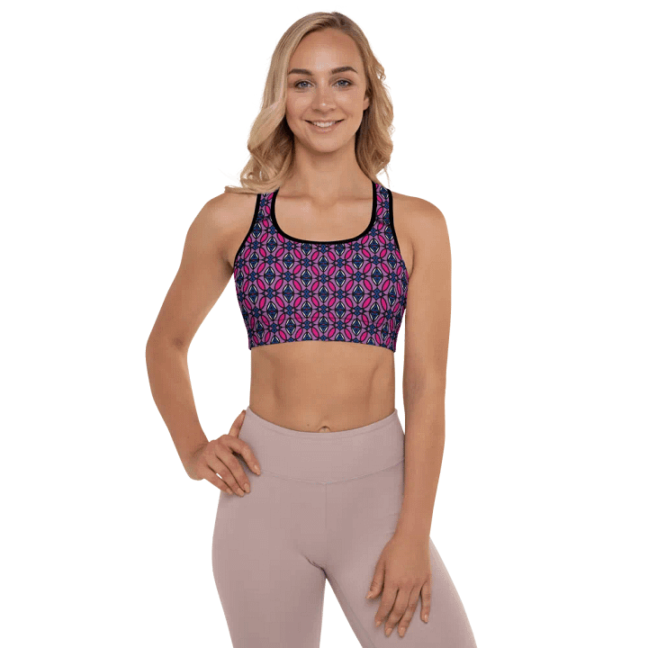 Bi Abstract (1) - Padded Sports Bra product image (1)