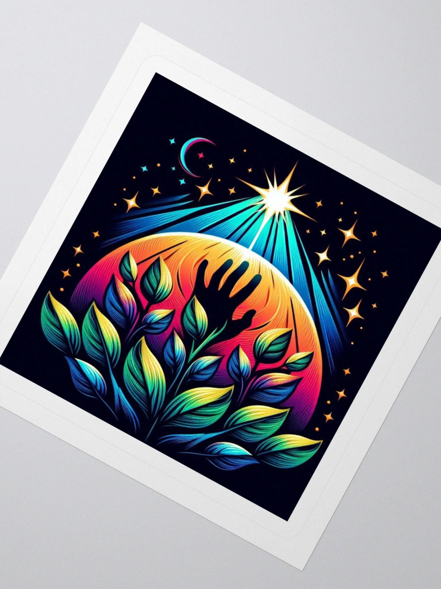 Starry Reach Kiss Cut Stickers product image (7)