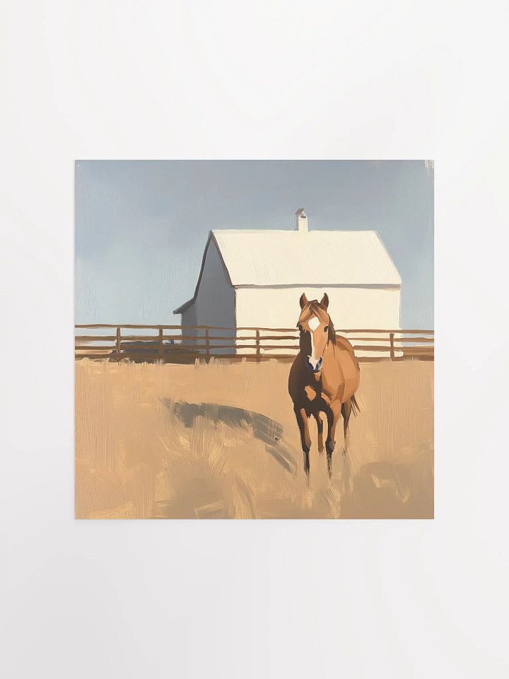 Modern Farmhouse: Brown Horse VI Art Print product image (1)