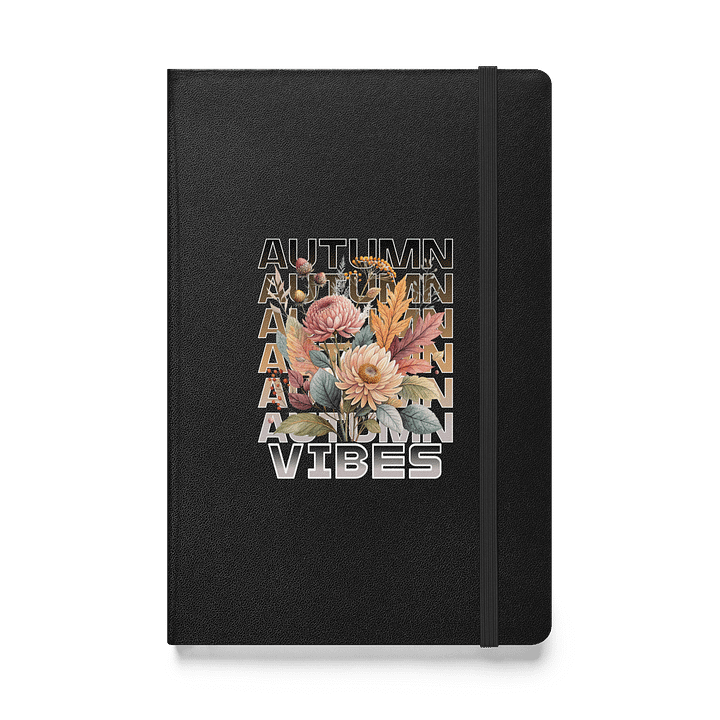 Autumn Vibes Boho Flowers Hardcover Notebook product image (1)