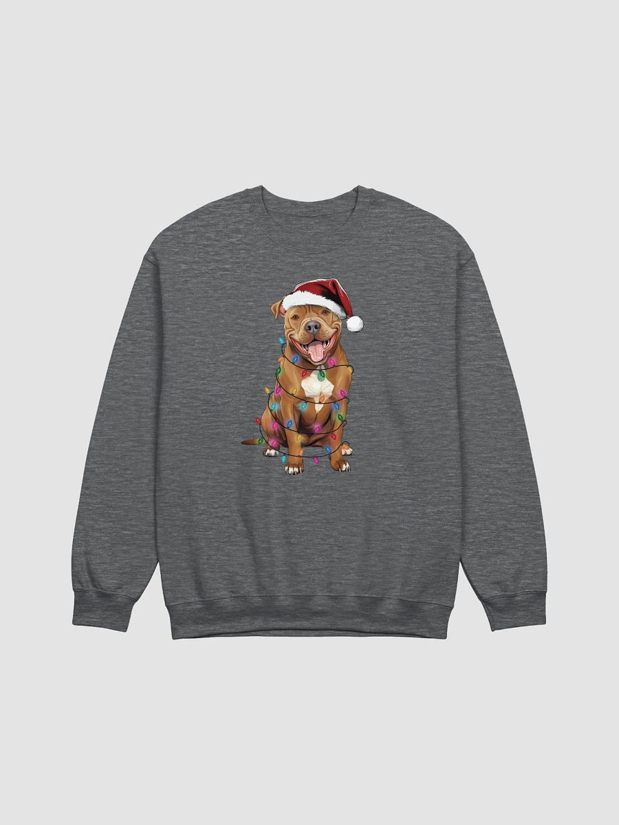 Funny Pitbull Terrier(Red) Christmas Sweatshirt for Pittie Paw-rents product image (3)