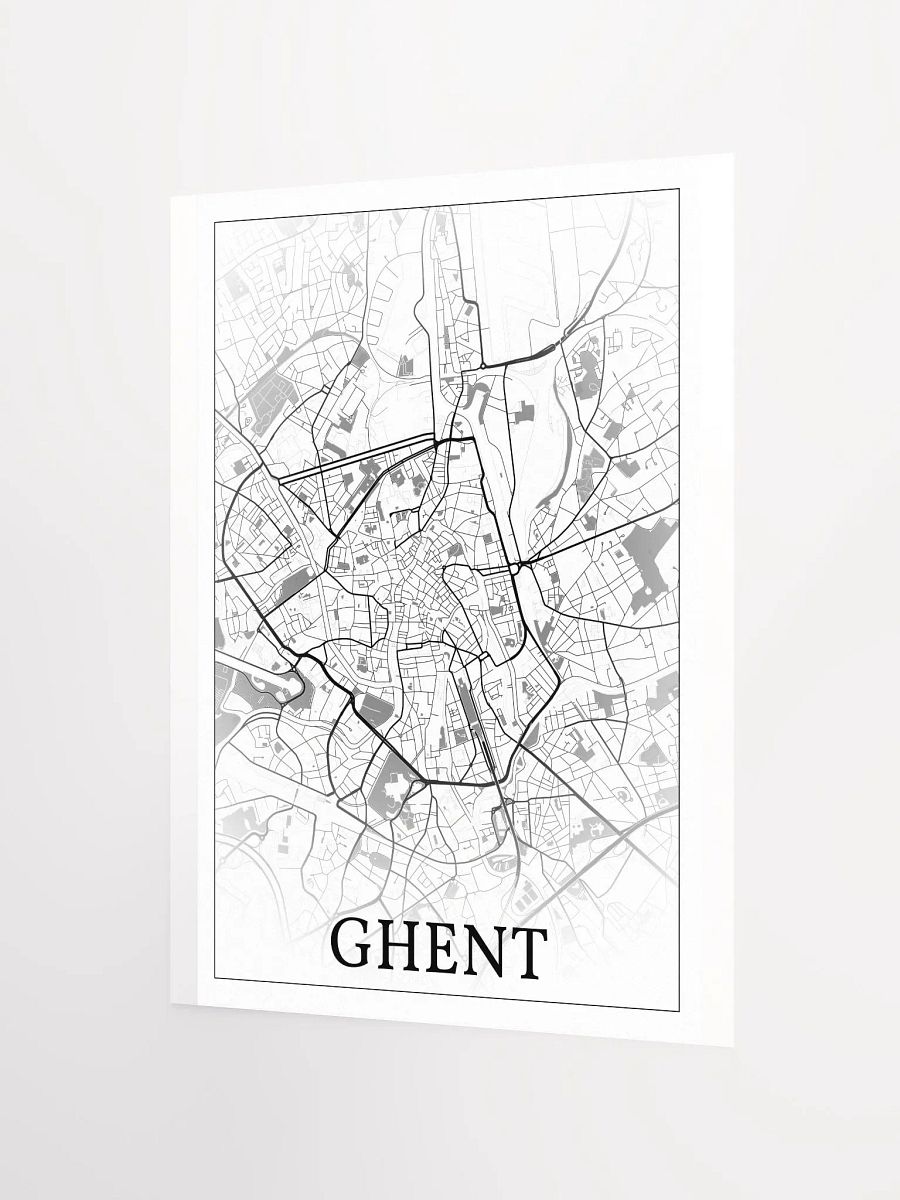 Ghent, Belgium, city map print product image (10)