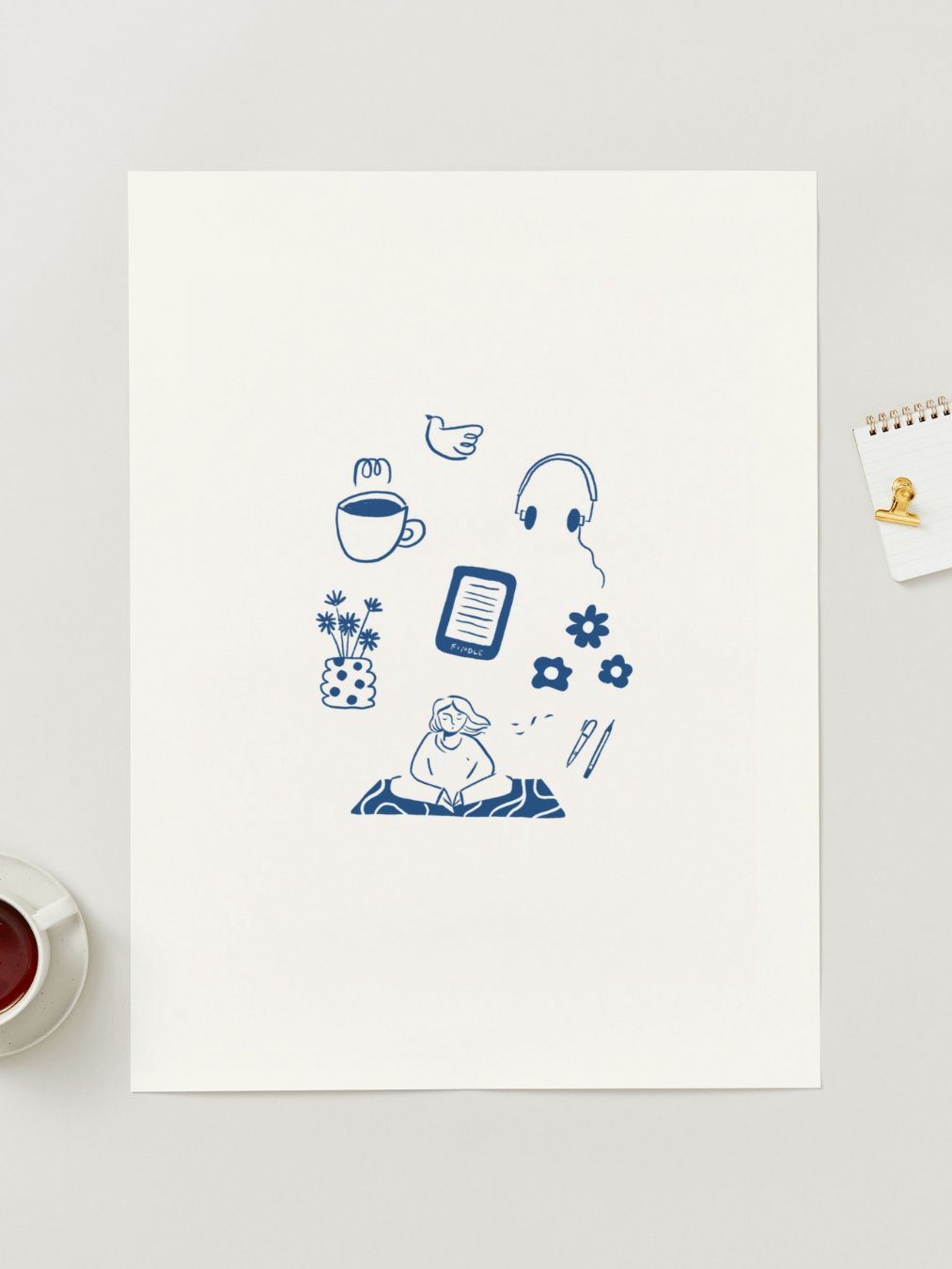 Cozy Creative Rituals – Minimalist Line Art Printable product image (3)