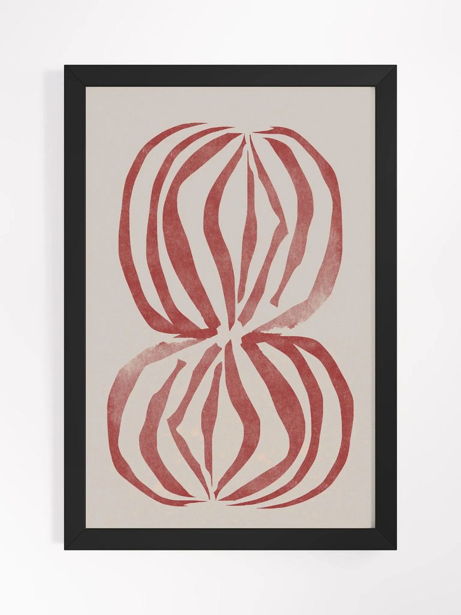 Organic Flow Framed Matte Poster | Fluid Abstract Design | Modern Art with Natural Flow for Tranquil Interiors product image (1)