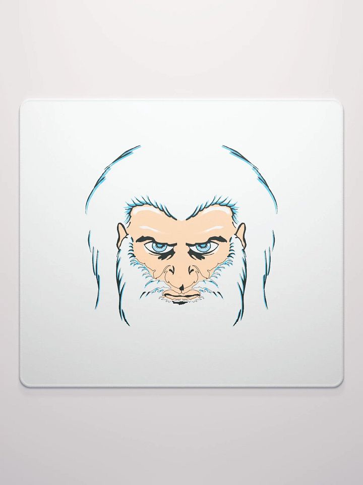 Serious Gamer's Stylized Face Mouse Pad product image (3)