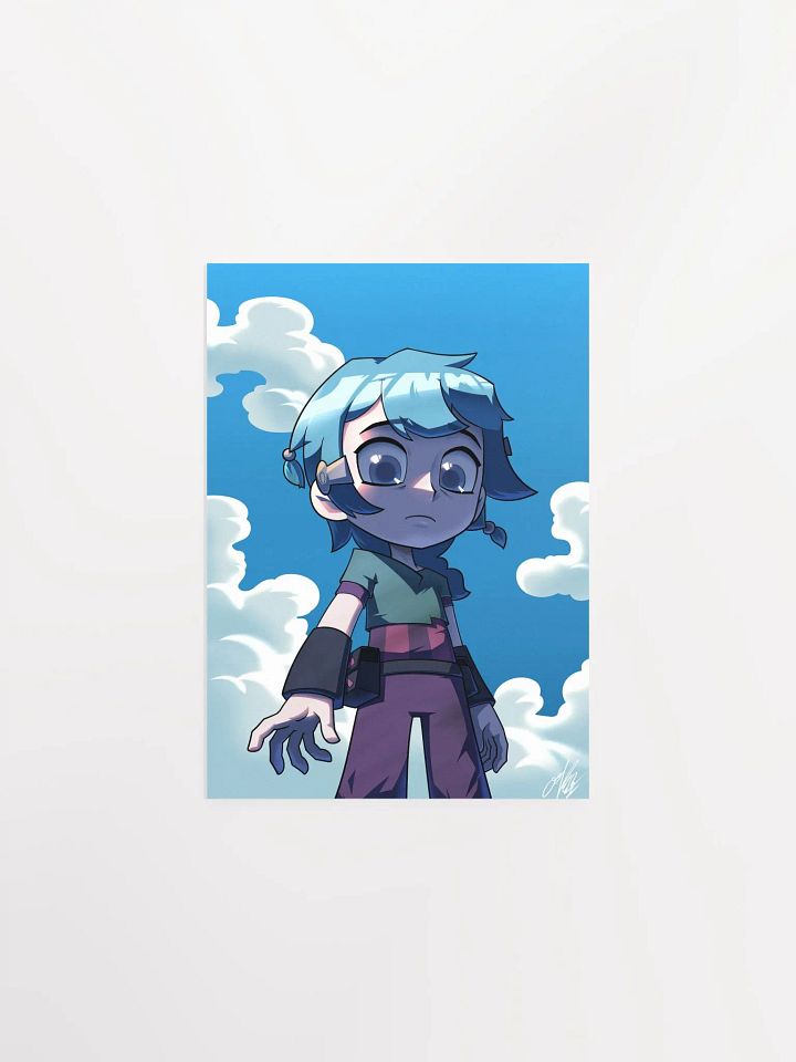 Blue Hair Girl Poster product image (1)