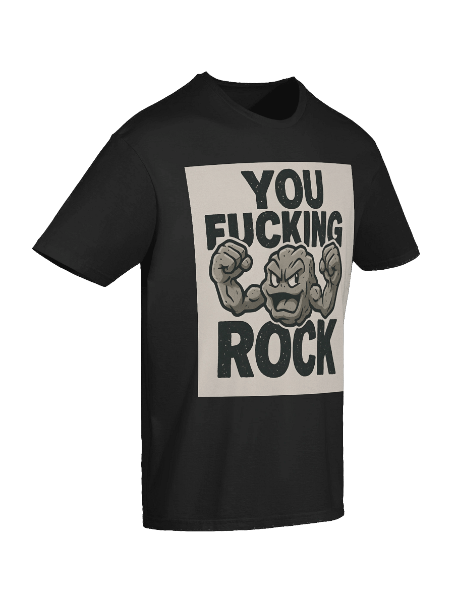You F***ing Rock Geodude T-Shirt – Bold Pokémon Parody Tee product image (75)