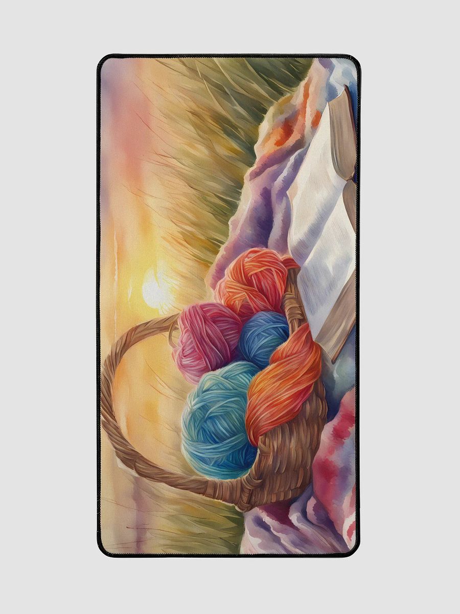 Yarn Basket with a Book at Sunrise, 15.5