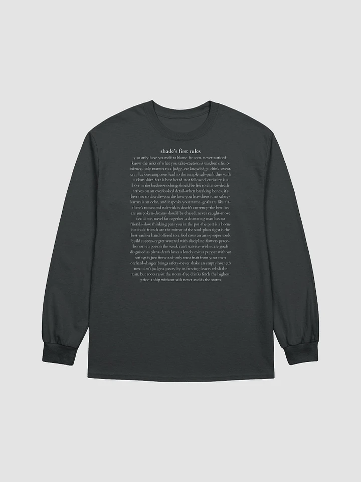 Long Tee - Shade Rules - White Text product image (5)