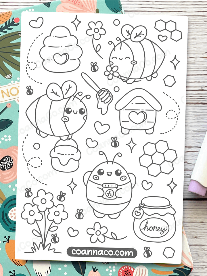 Bees Sticker Sheet product image (1)