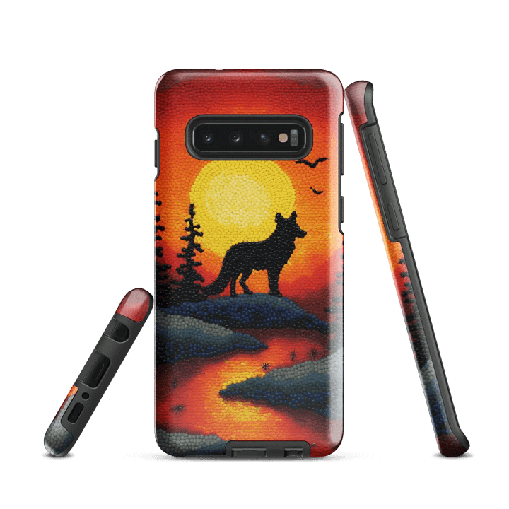 Wild Sunset Wolf Samsung® Tough Case product image (1)