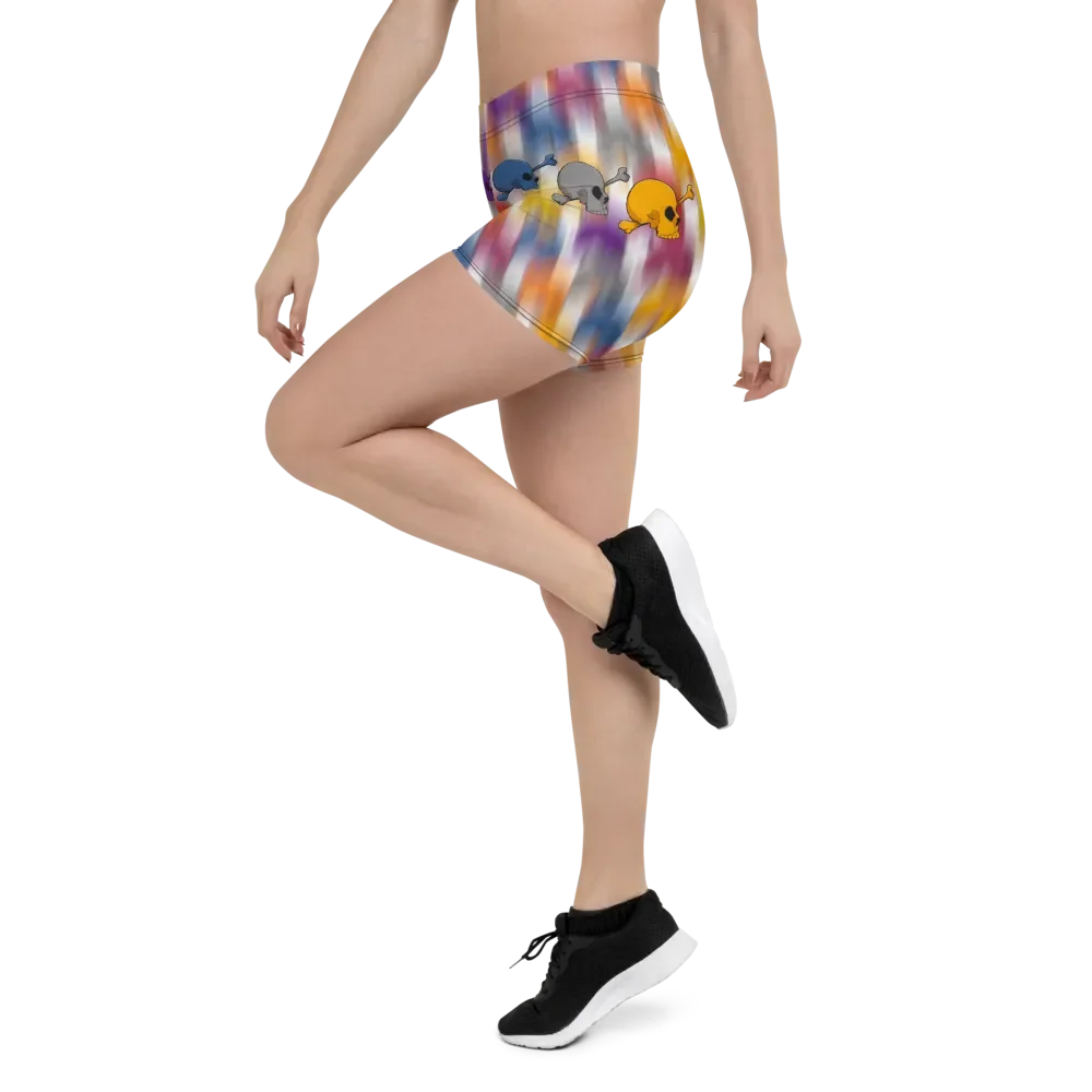 Whimsical Skulls All-Over Print Shorts product image (4)