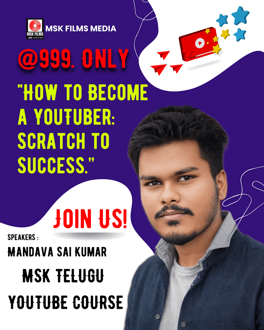 YouTuber: Scratch to Success Telugu Course product image (1)