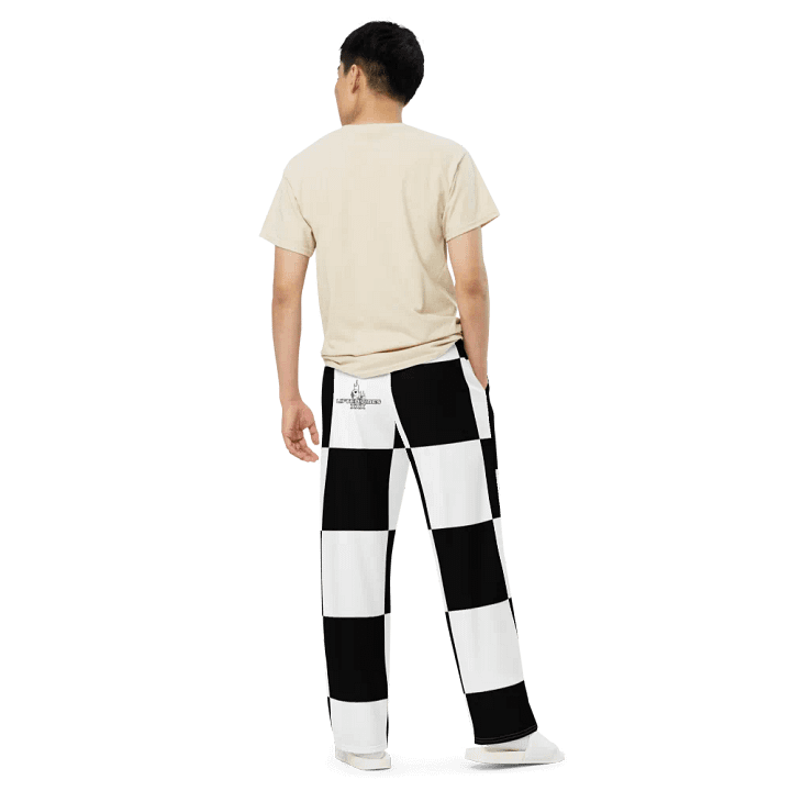 Checkered XXX Wide leg pants product image (1)
