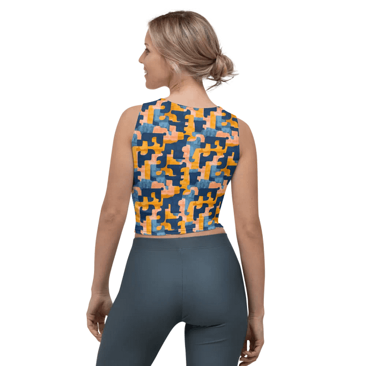 Flowing Shapes | Crop Top T-Shirt product image (2)