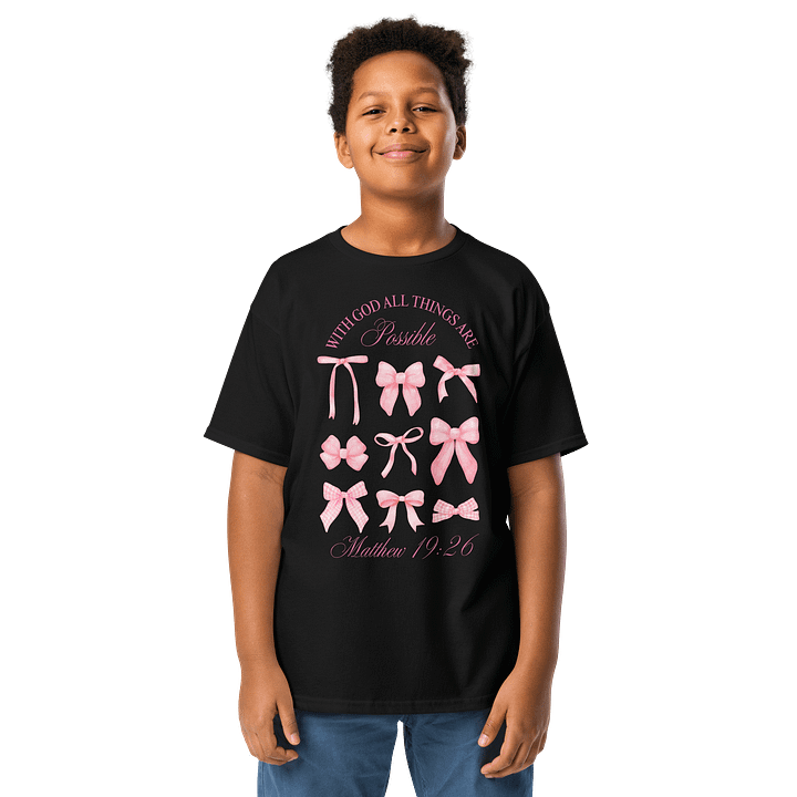 With God All Thing Are Possible Youth Tee product image (1)