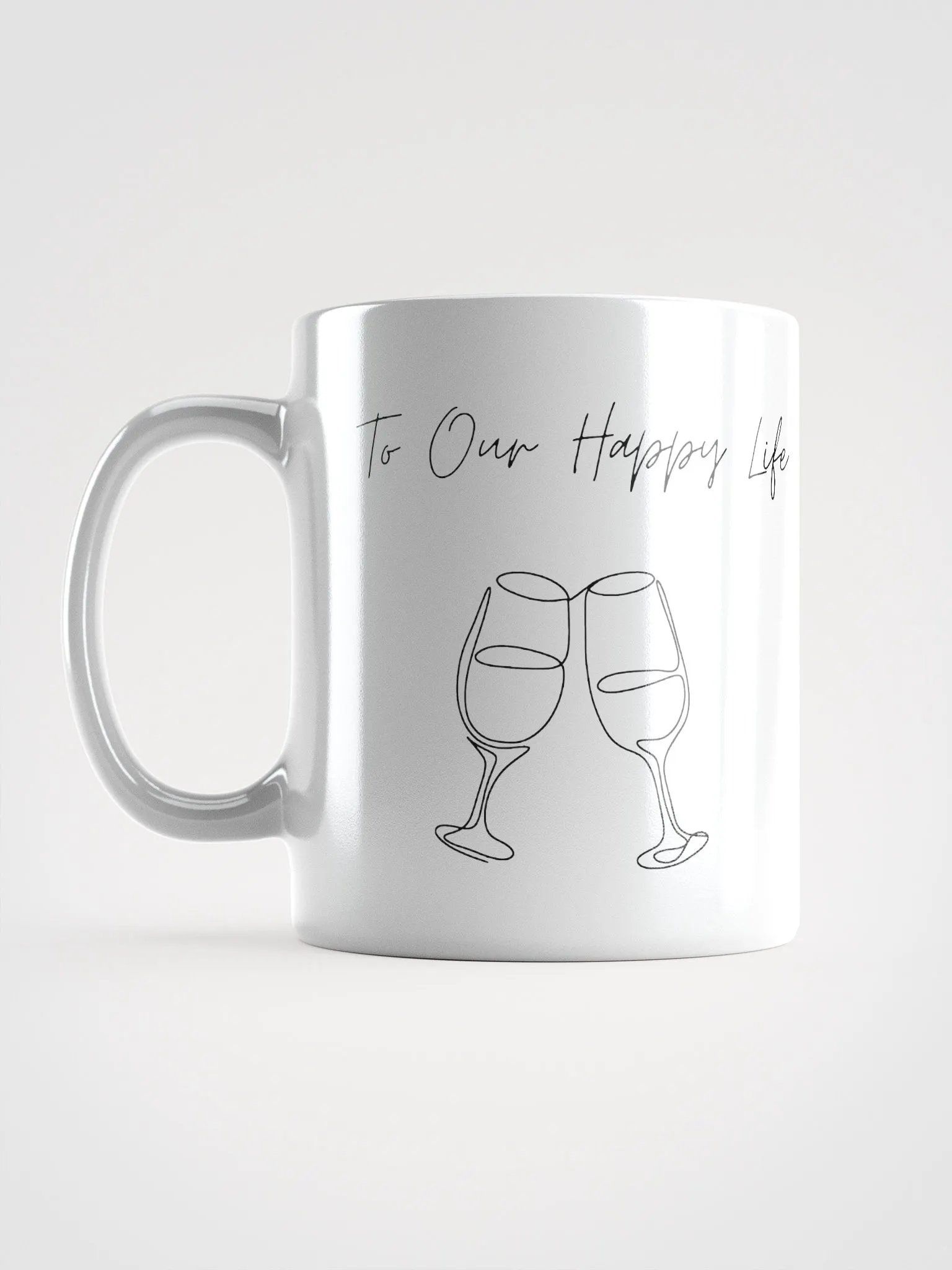 Our Happy Life White Glossy Mug product image (2)