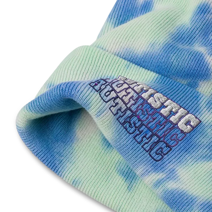 AUTISTIC tie-dye beanie product image (8)