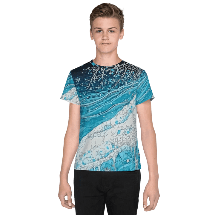 Winter Frost, Unisex Youth Crew Neck T-Shirt product image (1)
