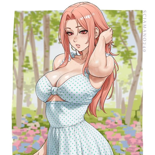 Hot days ahead! My oc Chloe.
.
#chloe #sciamano240oc #summer #summerdress #art #digitalart