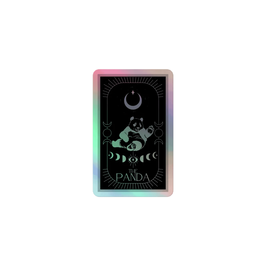 The Panda Holographic Sticker product image (1)