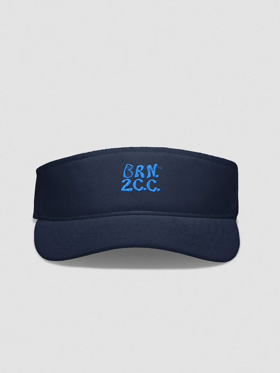 Men's | BRN.2C.C.™ | Embroidered Flexfit Visor | Moisture-Wicking | Fast-Drying | Low Profile | Coastal Performance Style | Aqua/Teal Embroidered Logo product image (9)