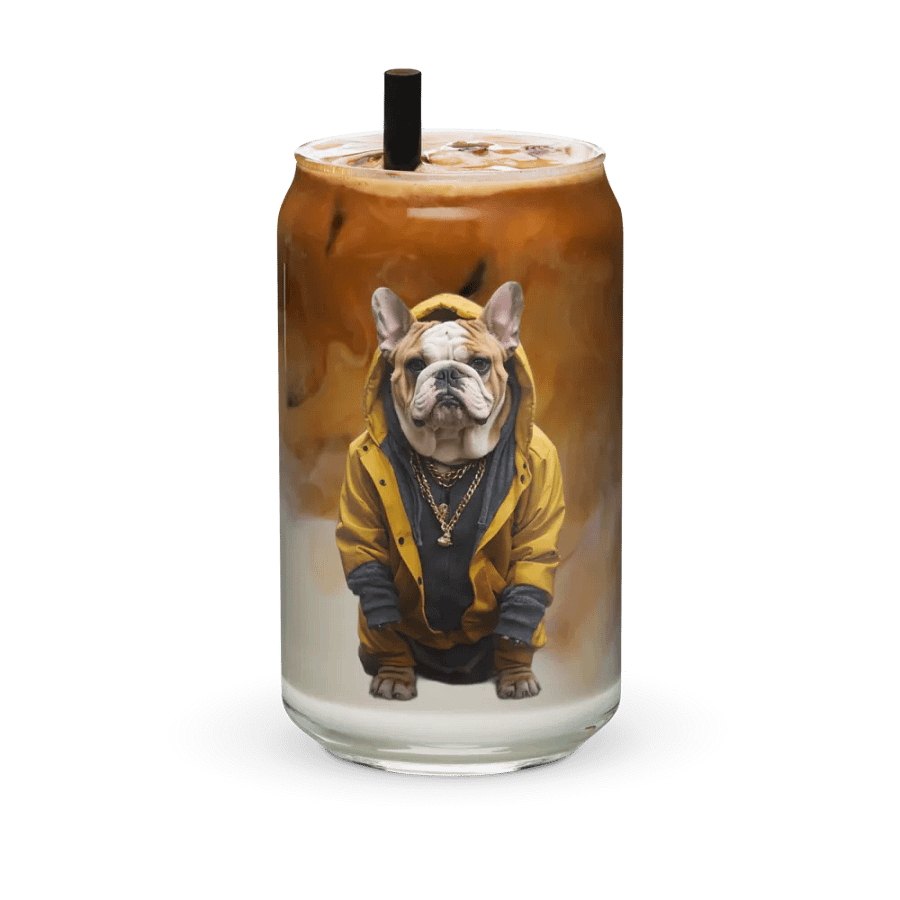 Bulldog Boss Can-Shaped Glass product image (6)