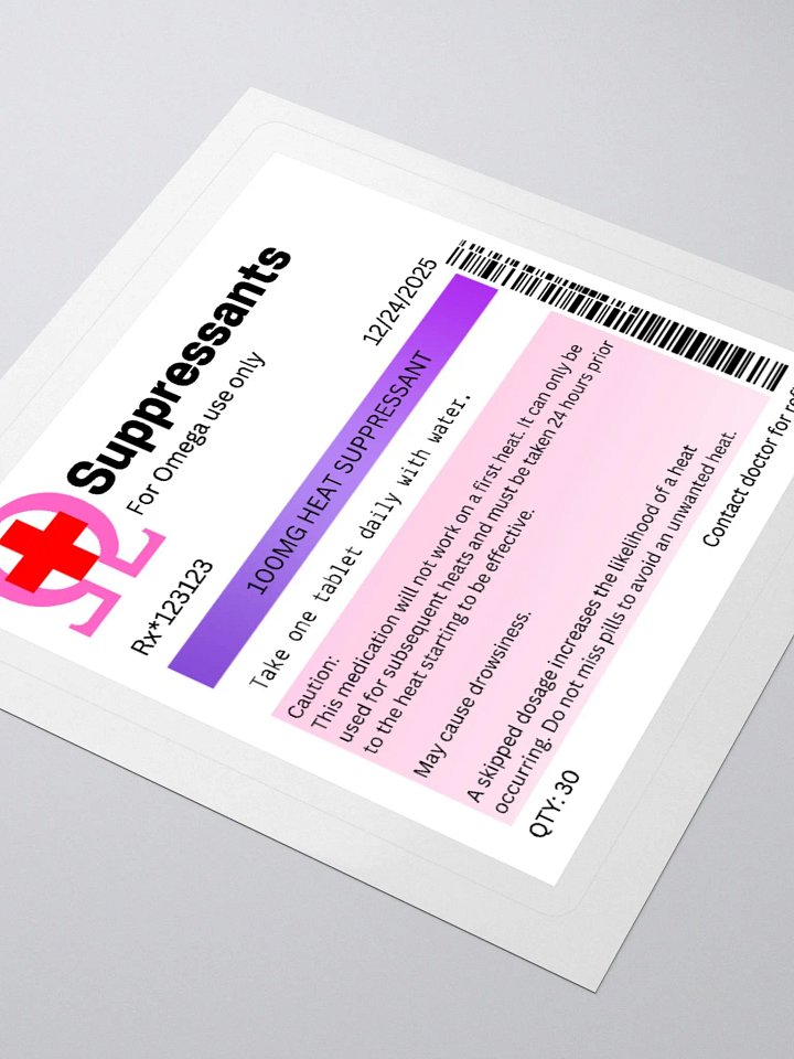 Heat Suppressants Rx sticker product image (1)