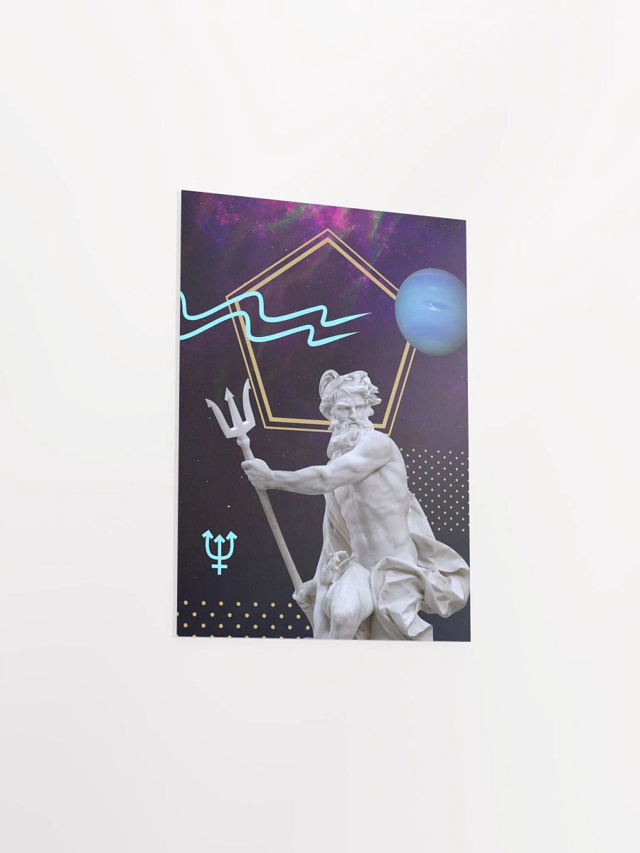 Vaporwave poster: Synthwave Gods and Planets - Neptune (gr. Poseidon) [synthwave/vaporwave/retrowave/cyberpunk] — aesthetic neon poster product image (9)