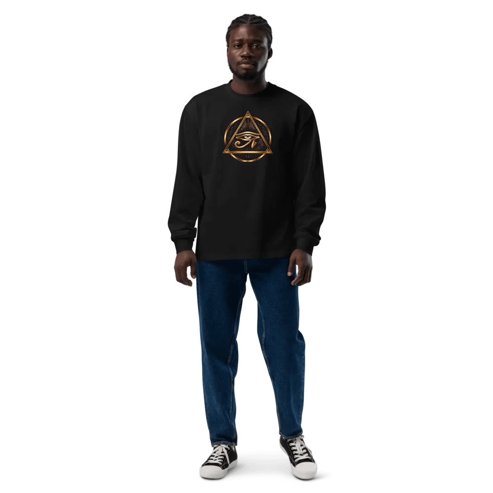 [Eye of Horus] - Unisex Premium Heavyweight Long Sleeve Shirt product image (12)
