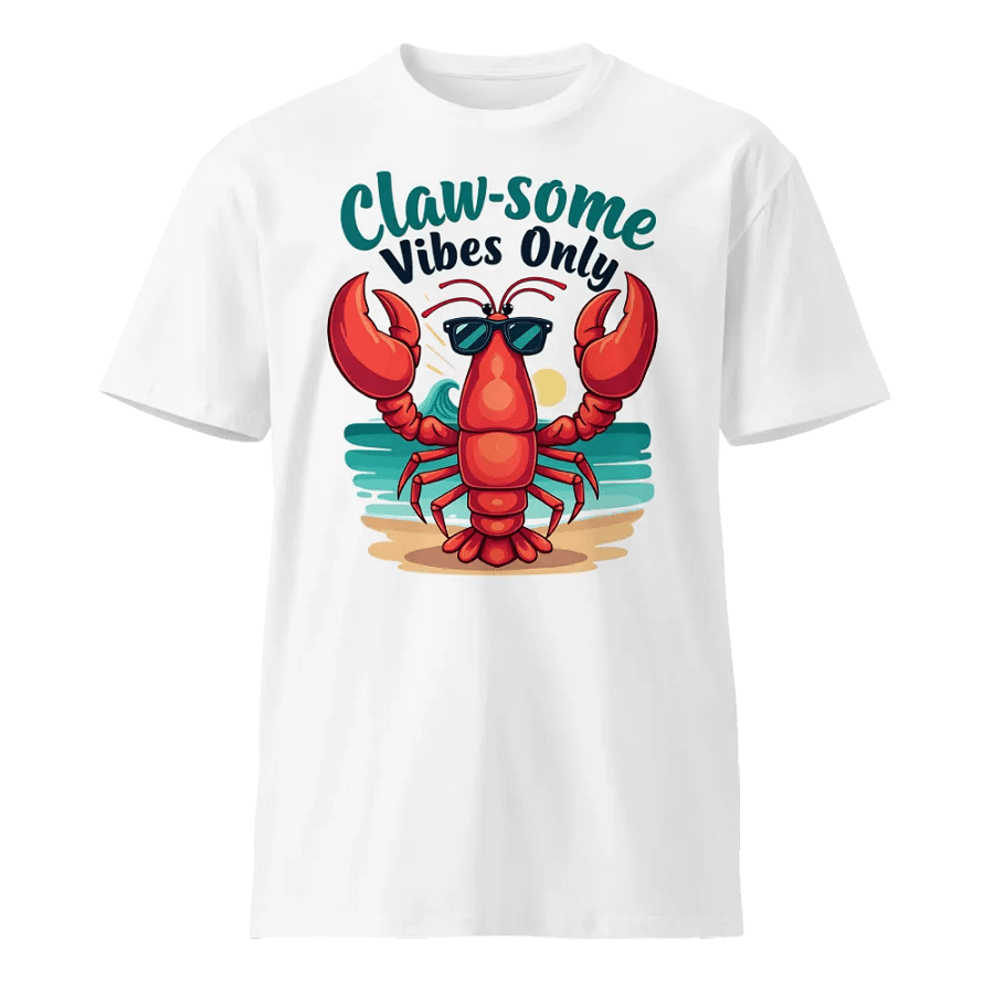 Claw-some Vibes Only | Funny Lobster Pun Beach T-Shirt product image (1)