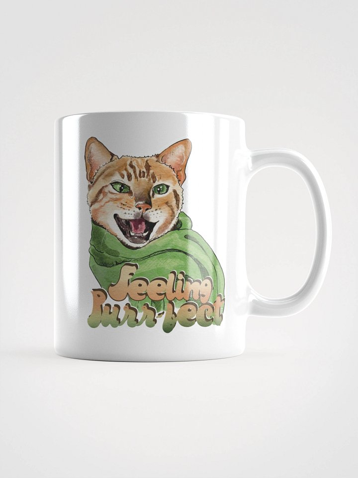 Feeling Purr-fect Cat with a scarf Mug product image (3)