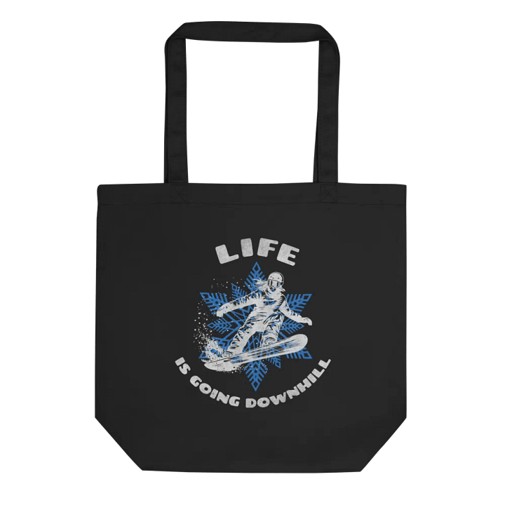 Life Is Going Downhill Canvas Tote product image (1)