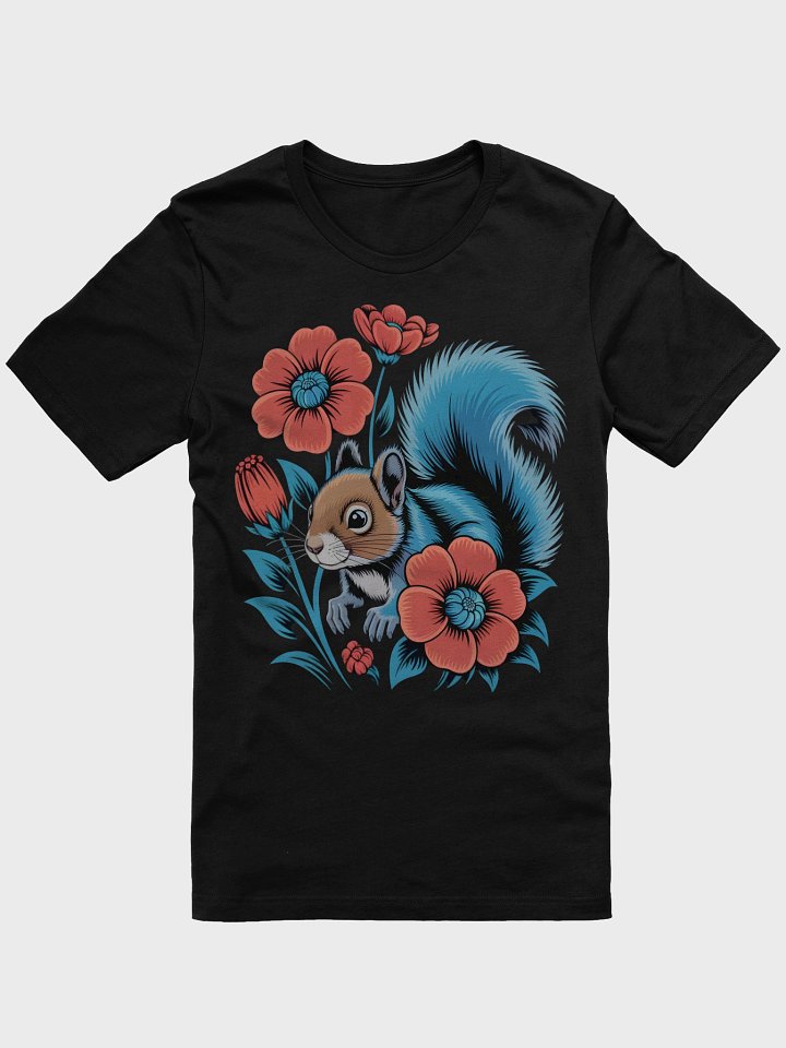 Whimsical Squirrel & Floral Fantasy T-Shirt product image (1)