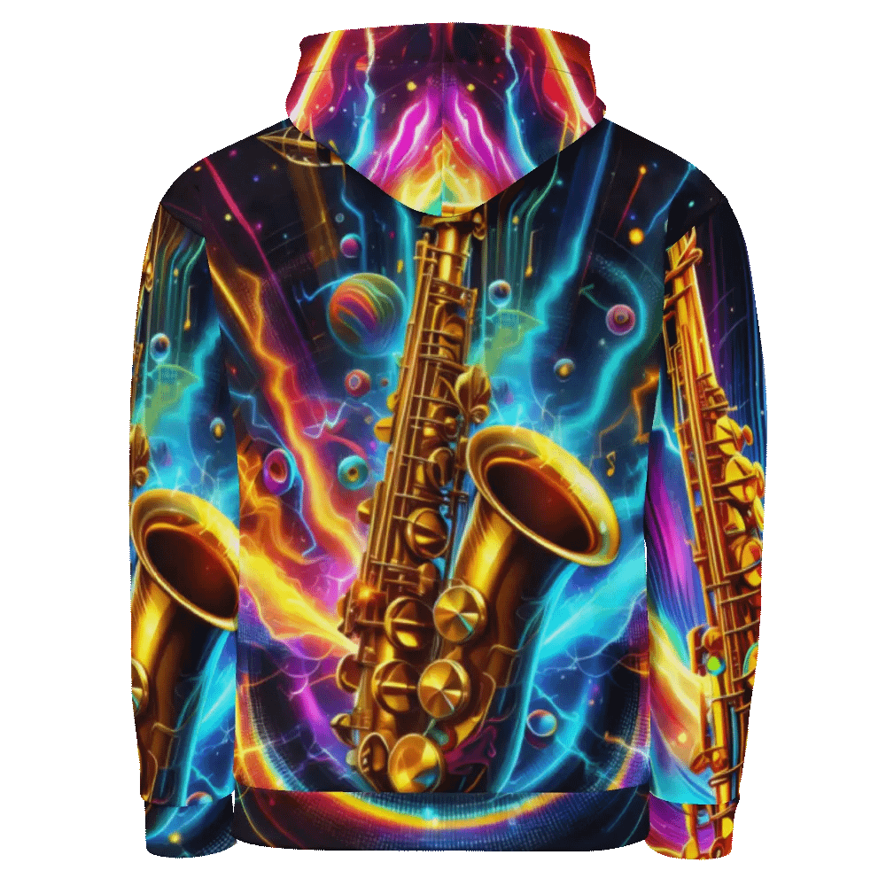 Saxophone Musical Instrument - All-Over Unisex Hoodie #21 product image (3)