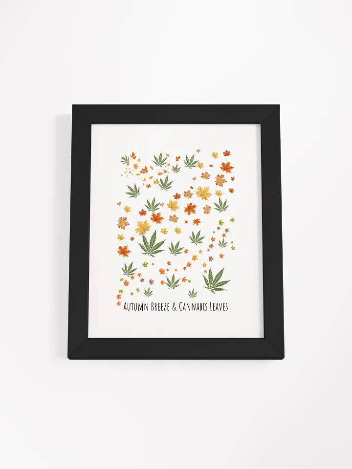 Autumn Breeze & Cannabis Leaves Framed Matte Poster product image (3)
