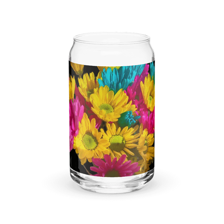 Bright Daisy Bouquet Can Shaped Glass product image (2)