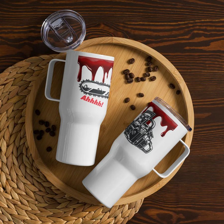 Chainsaw Scare! Travel Cup product image (12)