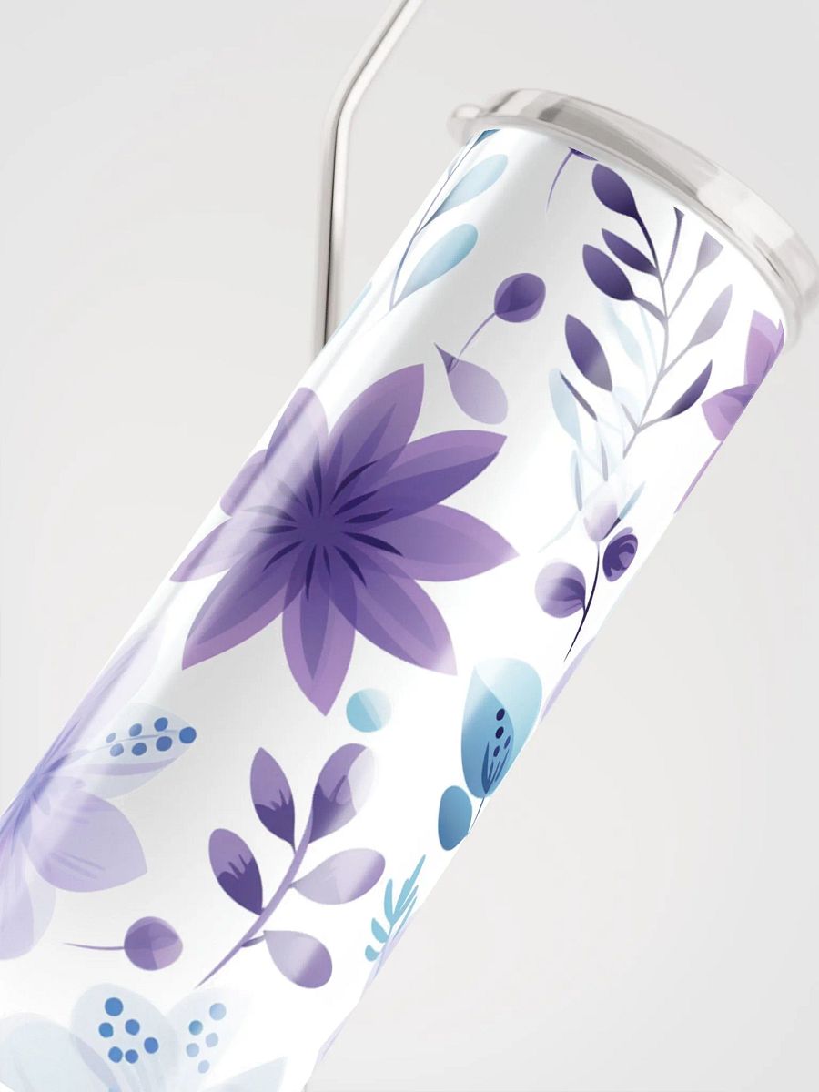 Pastel Purple Flowers 20oz Insulated Stainless Steel Tumbler – Ideal for Hot & Cold Drinks product image (5)