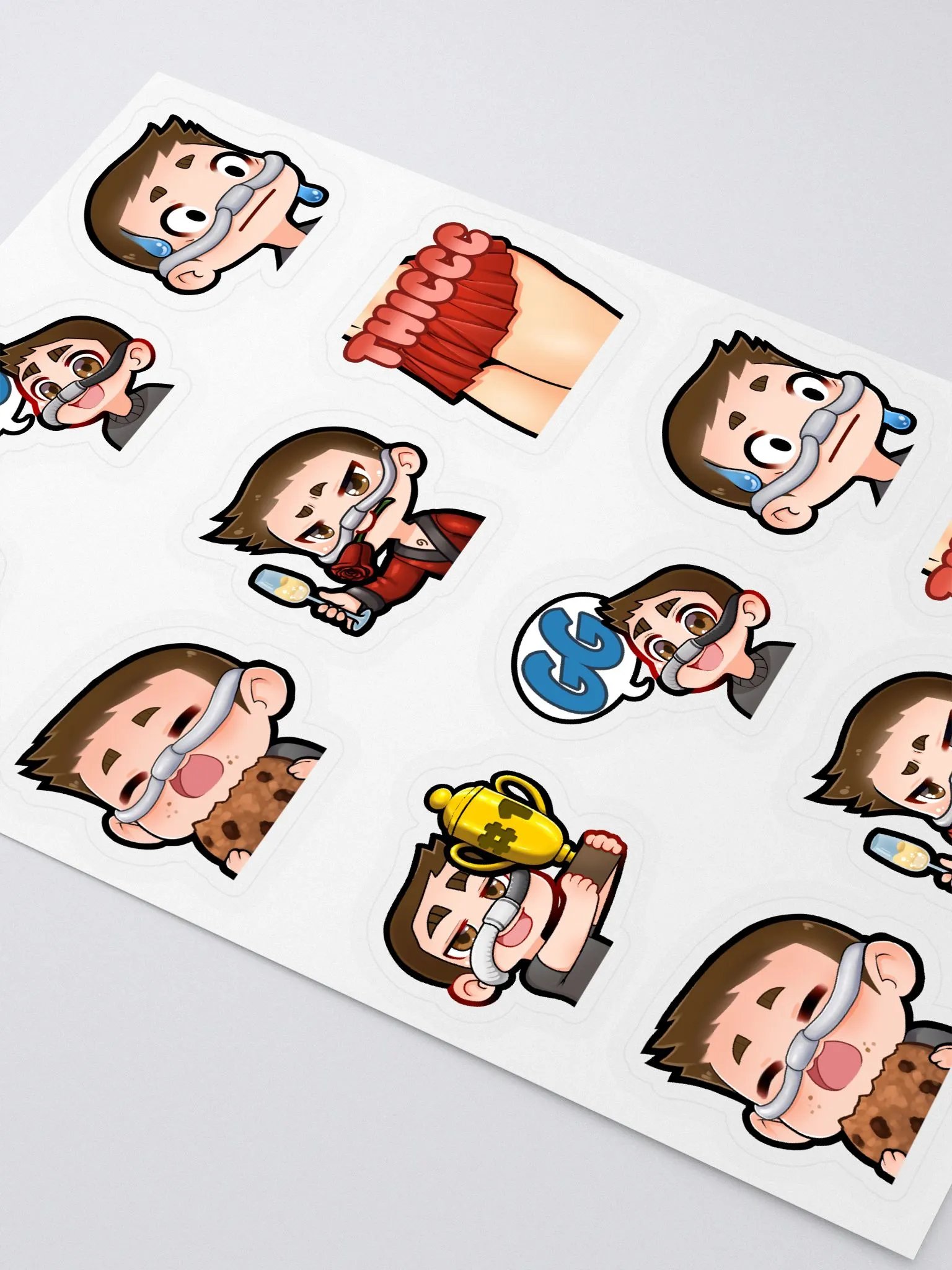 Emote Stickers (1.5 Inches) product image (1)